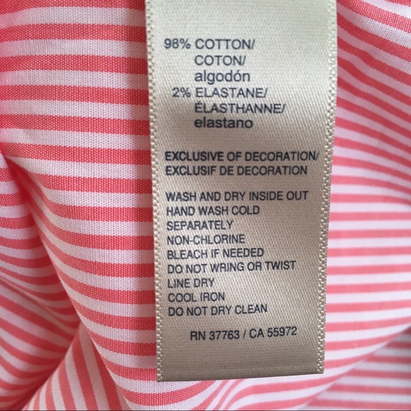 3 for $25 - Rafaella Stripe Embellished Cotton Shirt - Picture 10 of 11